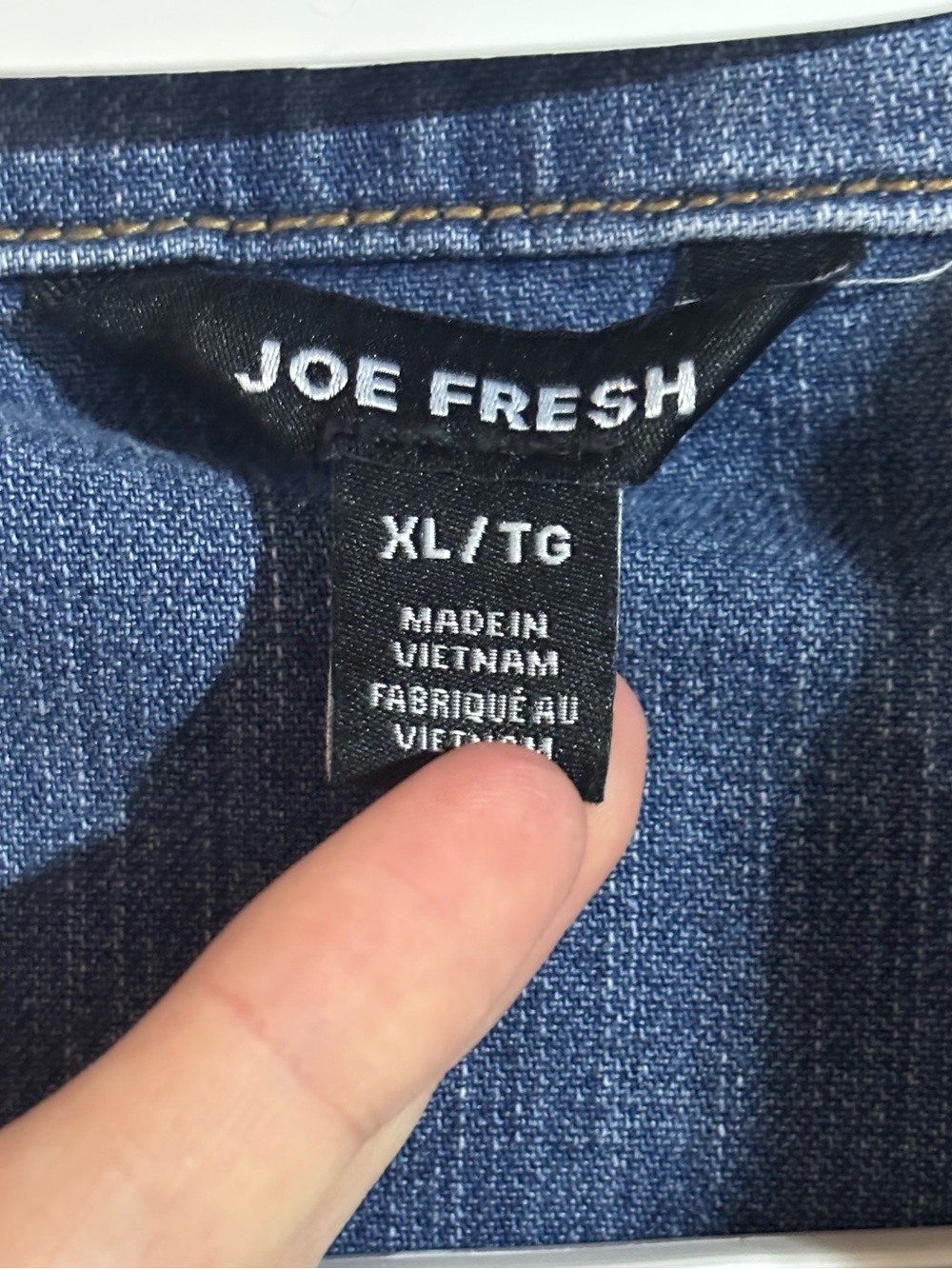 Joe fresh Denim Button-Up Shirt Dress - Light Blue - Picture 3 of 4